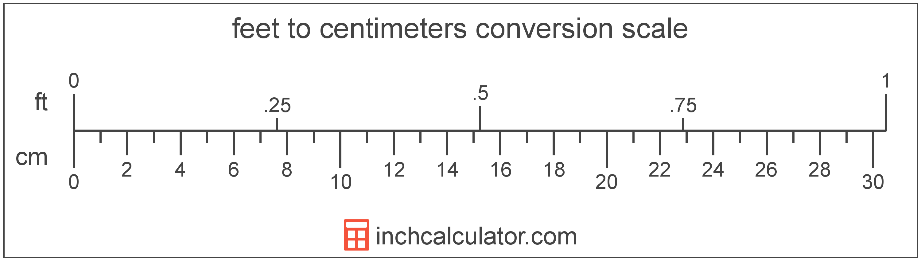 feet and inches to centimeters software